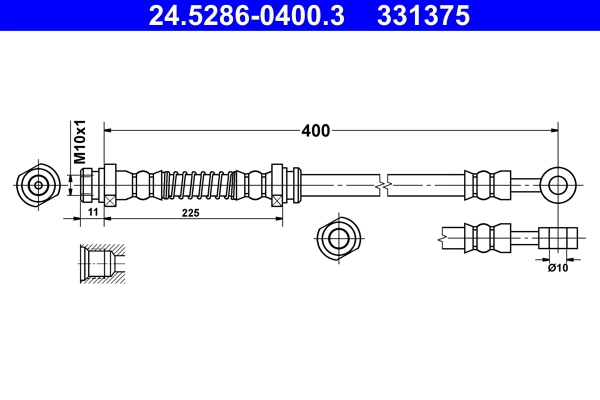 Flexible de frein ATE 24.5286-0400.3