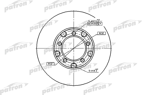 Disque de frein PATRON PBD1577