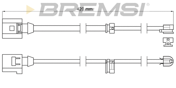 Contact d'avertissement, usure des plaquettes de frein BREMSI WI0614