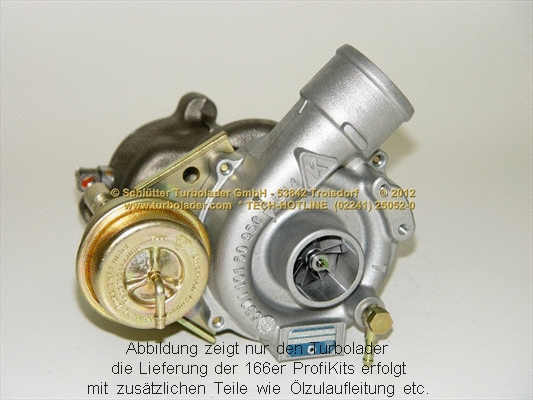 Turbocompresseur, suralimentation SCHLÜTTER TURBOLADER 166-01010