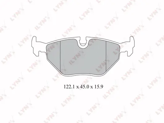 Kit de plaquettes de frein, frein à disque LYNXAUTO BD-1412