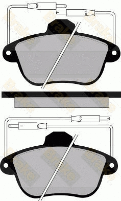 Kit de plaquettes de frein, frein à disque Brake ENGINEERING PA807