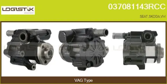 Pompe hydraulique, direction LGK 037081143RCC