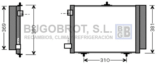 Condenseur, climatisation BUGOBROT 62-CN5205