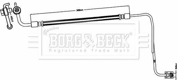 Flexible de frein BORG & BECK BBH8497