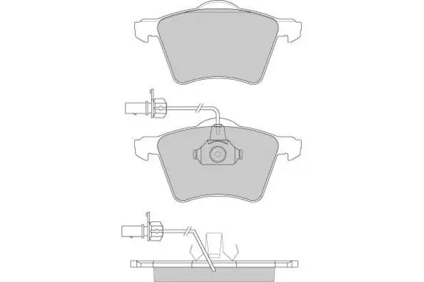 Kit de plaquettes de frein, frein à disque E.T.F. 12-0900
