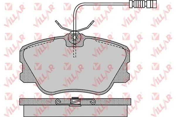Kit de plaquettes de frein, frein à disque VILLAR 626.0986