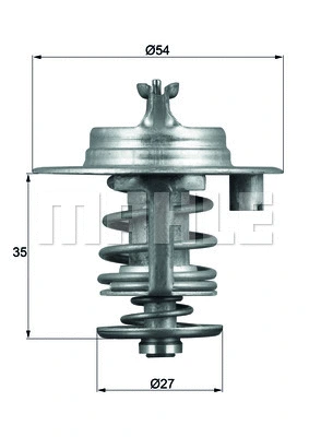 Thermostat, liquide de refroidissement BEHR TX 96 83D