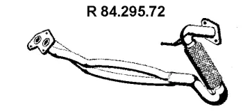 Tuyau d'échappement EBERSPÄCHER 84.295.72