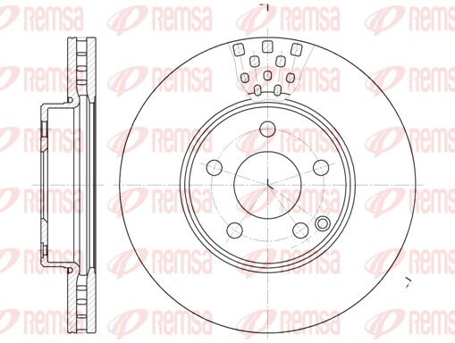 Disque de frein REMSA 6676.10