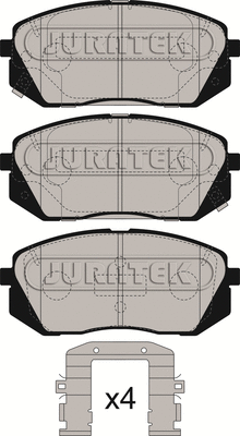 Kit de plaquettes de frein, frein à disque JURATEK JCP8280