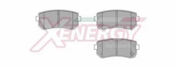 Kit de plaquettes de frein, frein à disque AP XENERGY X40985