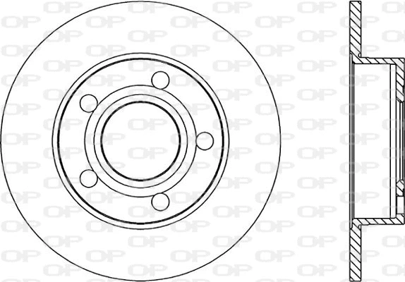 Disque de frein OPEN PARTS BDR1045.10