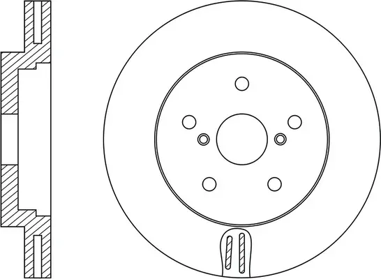 Disque de frein FIT FR0613V