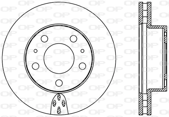 Disque de frein OPEN PARTS BDA2366.20