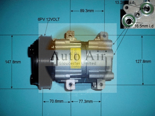 Compresseur, climatisation AUTO AIR GLOUCESTER 14-4442