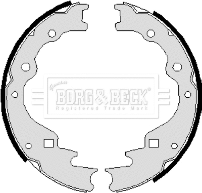Jeu de mâchoires de frein BORG & BECK BBS6009