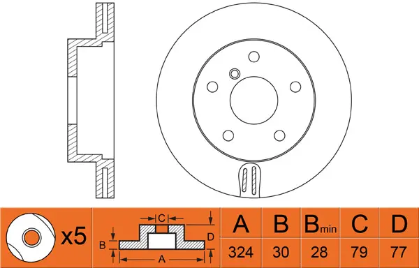 Disque de frein FIT FR0491V
