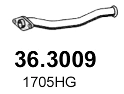 Tuyau d'échappement ASSO 36.3009