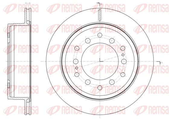 Disque de frein REMSA 61664.10