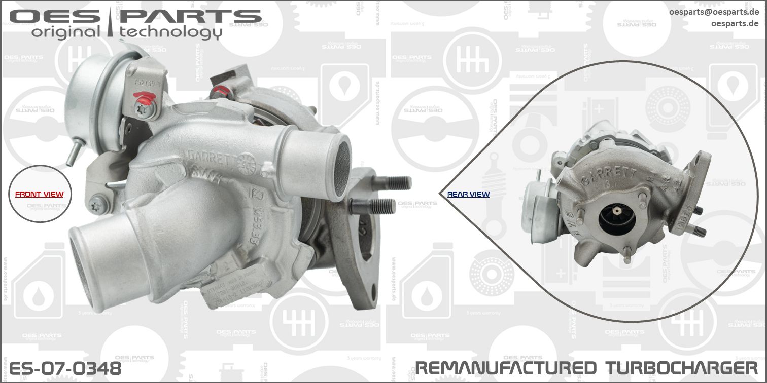 Turbocompresseur, suralimentation OES PARTS ES-07-0348