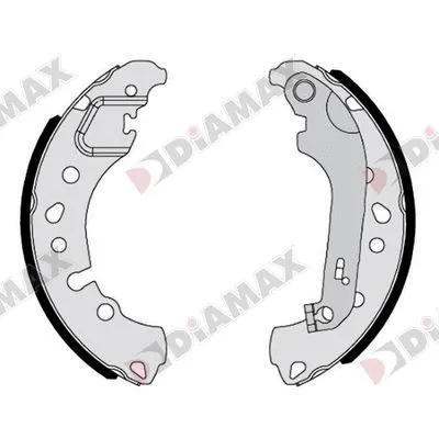 Jeu de mâchoires de frein DIAMAX N01423