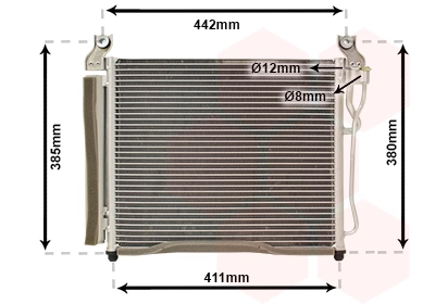 Condenseur, climatisation VAN WEZEL 83005158