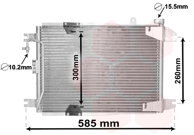 Condenseur, climatisation VAN WEZEL 52005132