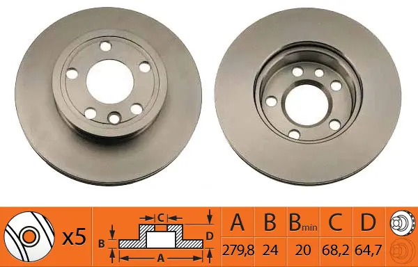 Disque de frein SB BR33136T