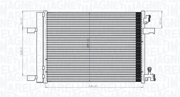 Condenseur, climatisation MAGNETI MARELLI 350203769000