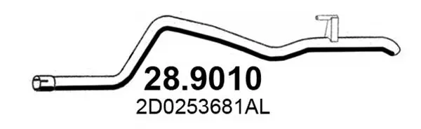 Tuyau d'échappement ASSO 28.9010