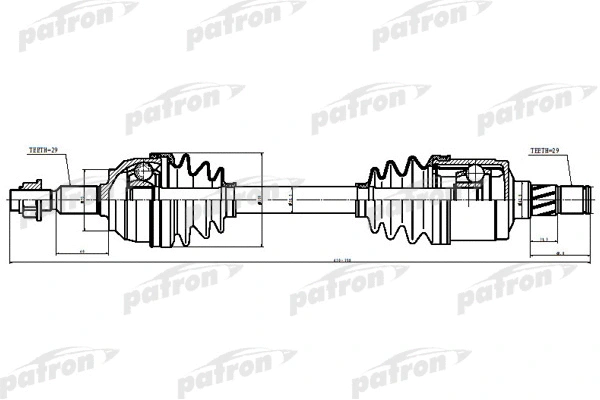 Arbre de transmission PATRON PDS0621