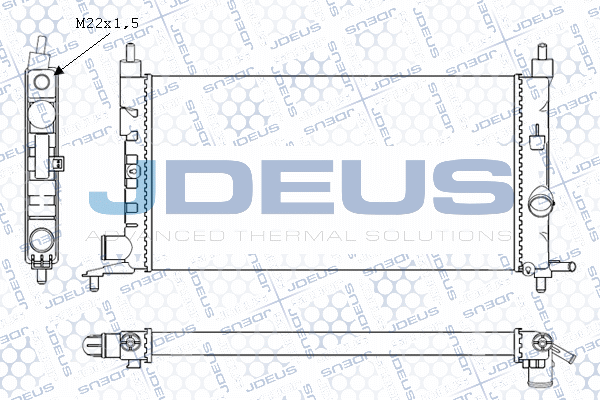 Radiateur, refroidissement du moteur JDEUS M-0200660