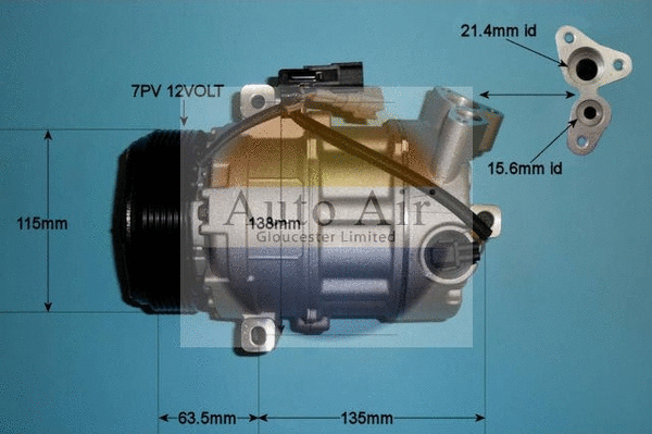 Compresseur, climatisation AUTO AIR GLOUCESTER 14-9734P