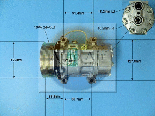 Compresseur, climatisation AUTO AIR GLOUCESTER 14-8216