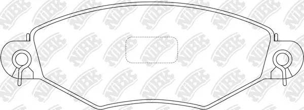 Kit de plaquettes de frein, frein à disque NiBK PN0178