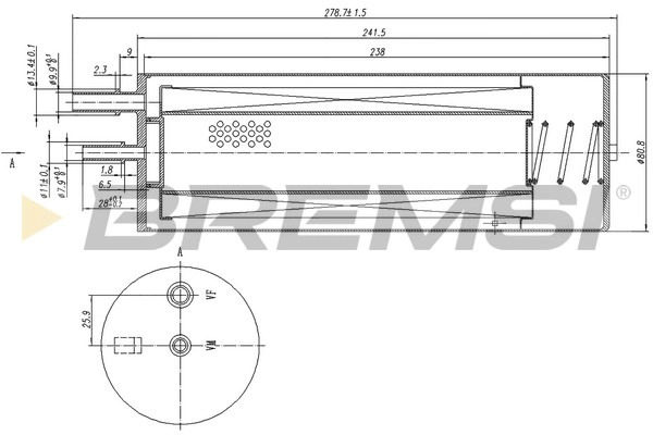 Filtre à carburant BREMSI FE0796