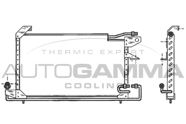 Condenseur, climatisation AUTOGAMMA 102815