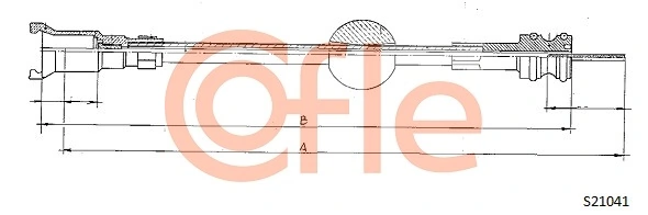 Câble flexible de commande de compteur COFLE 92.S21041