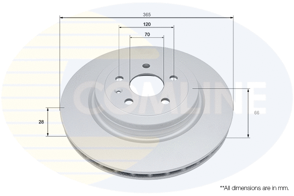 Disque de frein COMLINE ADC5112V