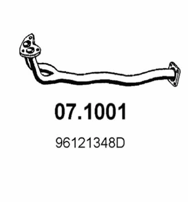 Tuyau d'échappement ASSO 07.1001
