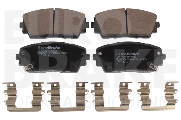 Kit de plaquettes de frein, frein à disque EUROBRAKE 5502223524