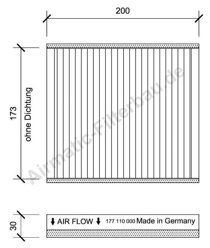 Filtre, air de l'habitacle AIRMATIC Filterbau IF1177