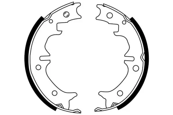 Jeu de mâchoires de frein, frein de stationnement E.T.F. 09-0674