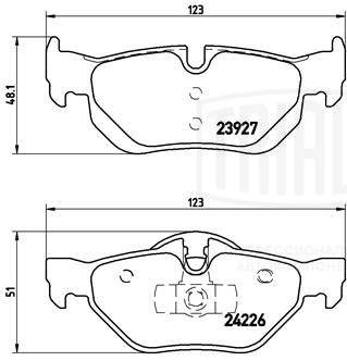 Kit de plaquettes de frein, frein à disque TRIALLI PF 4014