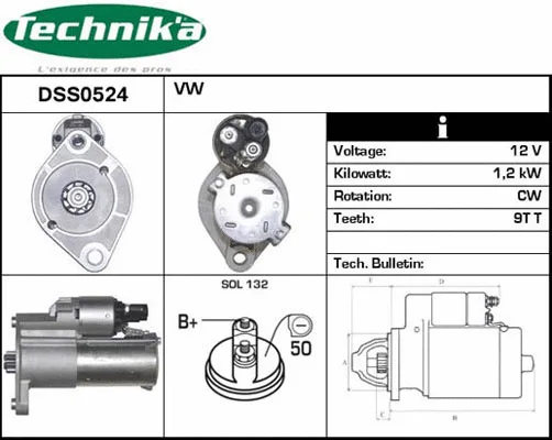 Démarreur Technika DSS0524