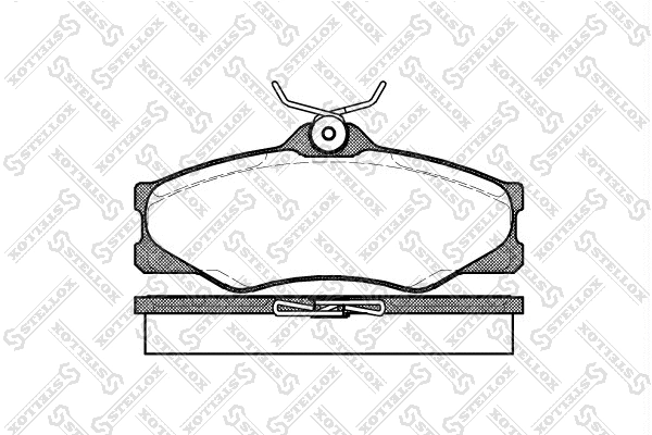 Kit de plaquettes de frein, frein à disque STELLOX 234 000B-SX