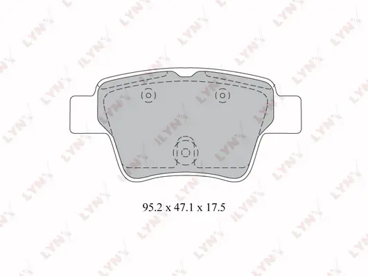 Kit de plaquettes de frein, frein à disque LYNXAUTO BD-2211