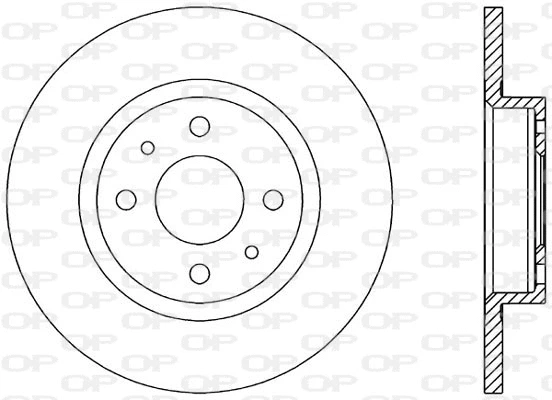 Disque de frein OPEN PARTS BDA1145.10