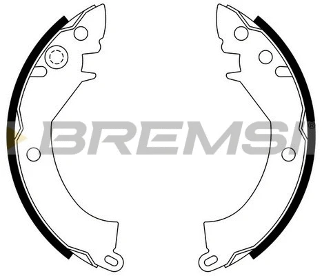 Jeu de mâchoires de frein BREMSI GF0812